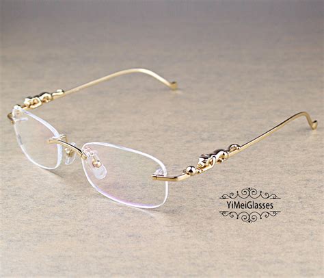 cartier rimless eyeglasses women.